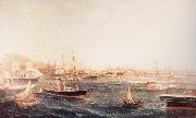 unknow artist Confederate Blockade Runners at St.George-s Bermuda Sweden oil painting artist